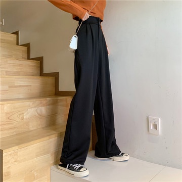 Quần ống rộng lưng cao thời trang 4 mùa năm  cho nữ