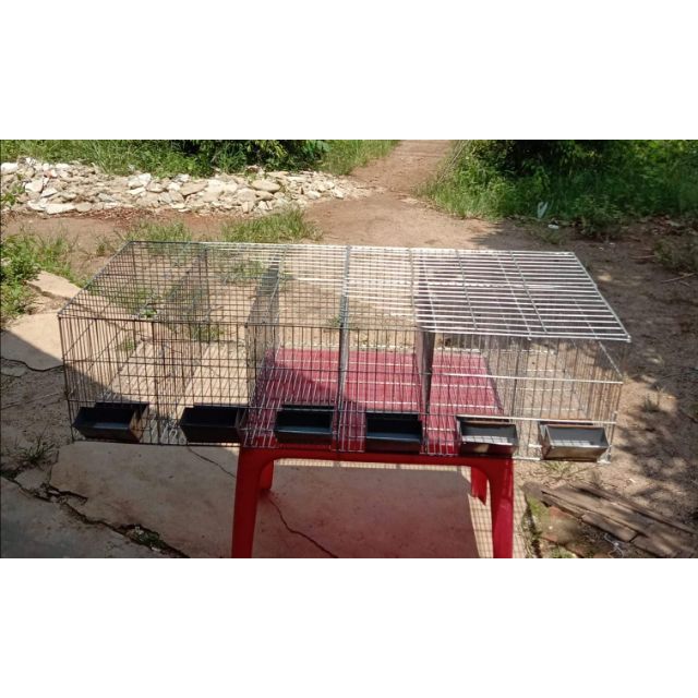 Lồng 6 ô nuôi thỏ thịt