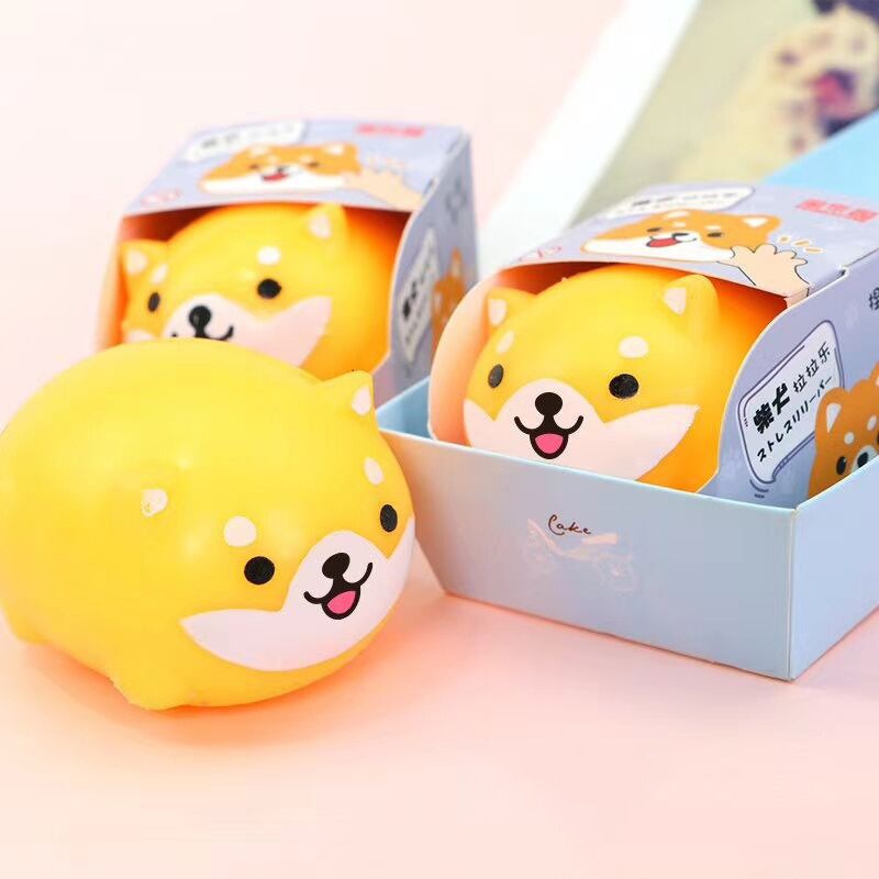 🔥HOT TIKTOK🔥Con chó Shiba Vàng siêu kute-đồ chơi squishy hình con chó SHIBA màu vàng đáng yêu  kéo dài GUDETAMA giúp g