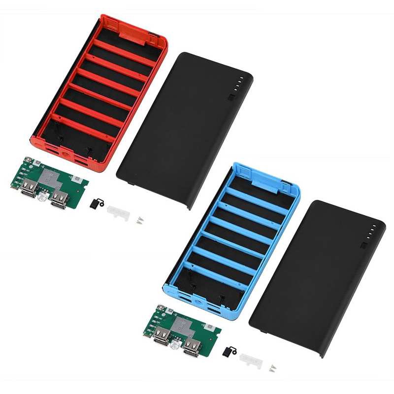 [Ready Stock] Bộ vỏ sạc dự phòng di động DIY dung tích siêu lớn 20000mAh có 4 cổng USB sạc nhanh3/6