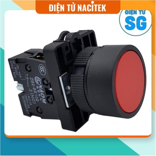 Nút nhấn xb2-ea42 zb2-be102 thường đóng - màu đỏ