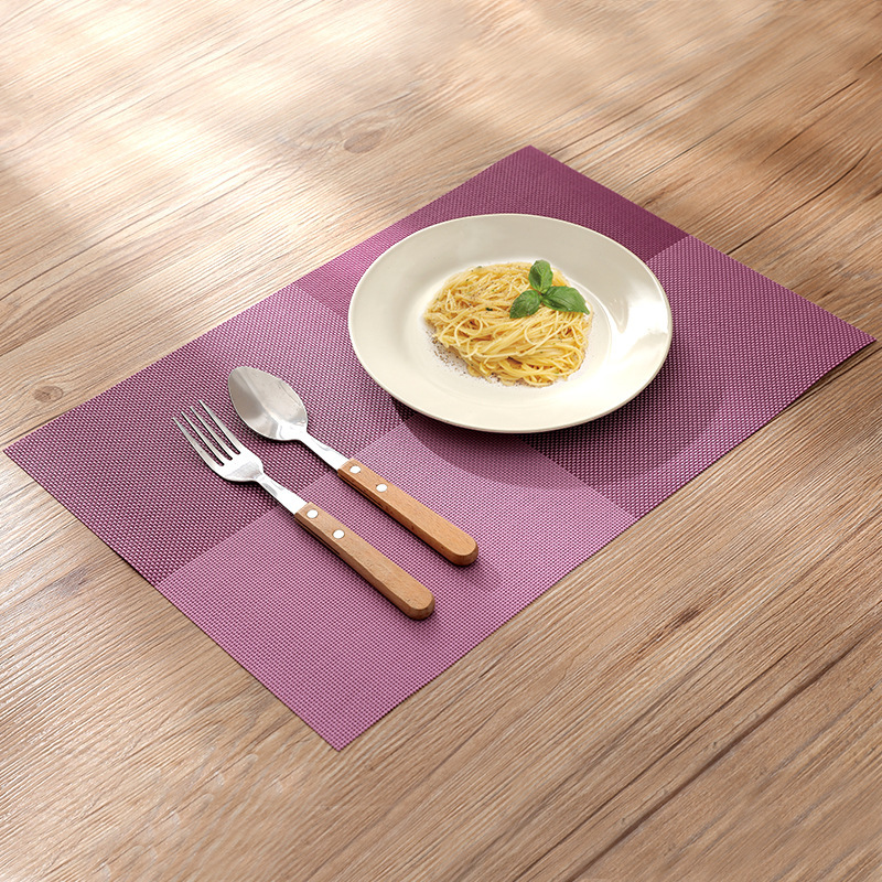 Eco-friendly PVC placemats Western Europe heat insulation pads Japanese bowl table mats table mats washed and quick-drying