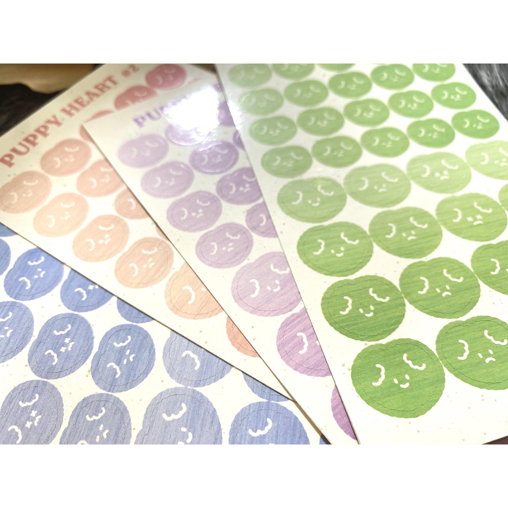 [Pup #1] Sticker decal Puppy Heart nhiều màu sắc #1 _ #hana.land