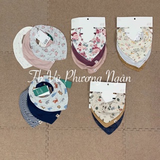 Set 3 yếm cổ hoạ tiết Hm auth săn sale