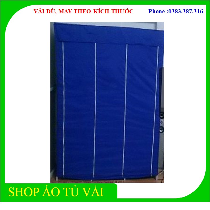 BAO ÁO TỦ VẢI CAO CẤP BẰNG VẢI THẬT KHÔNG KÈM KHUNG KT: 110 45 175