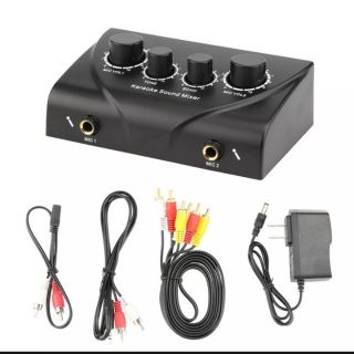 ĐẦU HÁT KARAOKE KỸ THUẬT SỐ MINI DI ĐỘNG ÂM THANH HỆ THỐNG MÁY TRỘN TIẾNG VANG MINI CỰC CHẤT