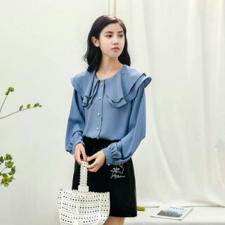 Áo sơ mi cổ bèo