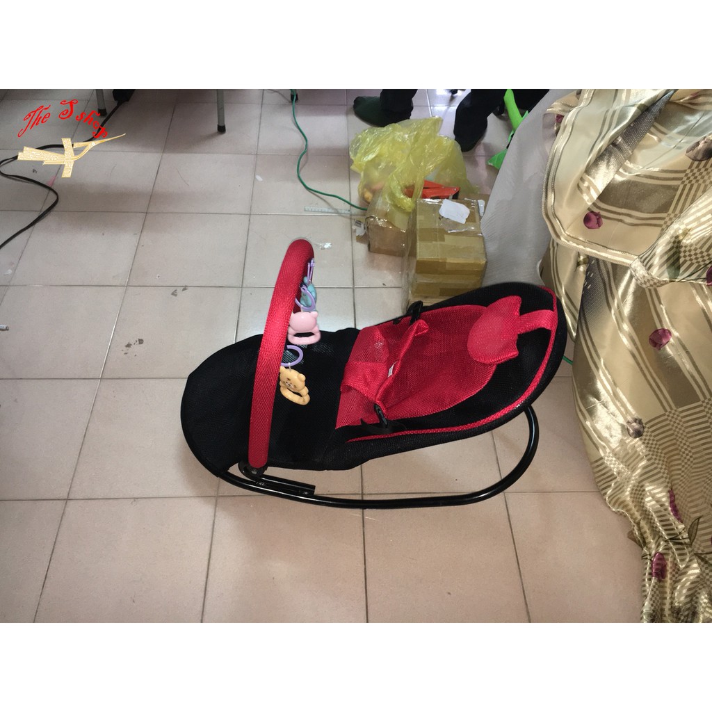 Nôi Bập Bênh Điều Chỉnh độ ngả, Có Đồ Chơi Gối Đầu