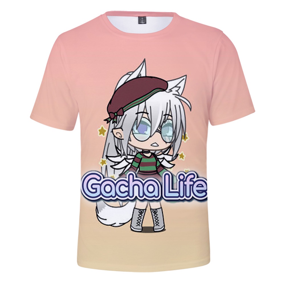 Áo Thun Thời Trang Gacha Life Cho Trẻ Em Gái / Bé Trai