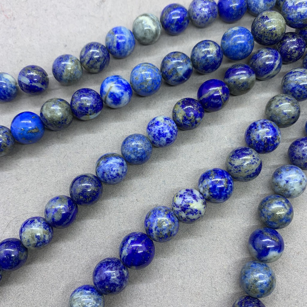 Chuỗi Hạt Đá Lapis Lazuli Tự Nhiên 4-12mm Dùng Làm Vòng Đeo Tay