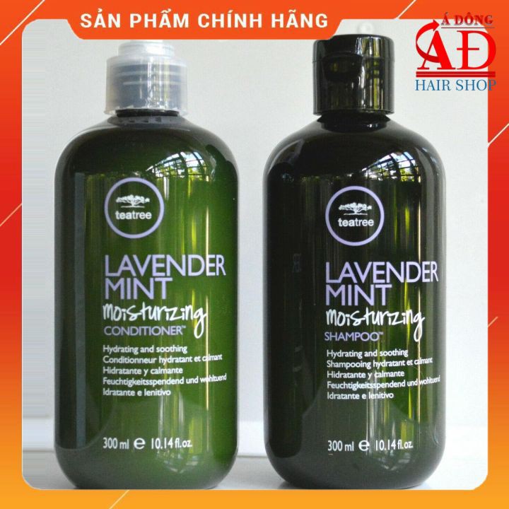 [+Tặng mũ trùm] Dầu gội xả Mỹ Phục hồi siêu mượt Paul Mitchell Lavender Mint Moisturizing USA