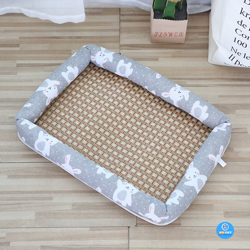 Đệm cho thú cưng, chó mèo chiếu điều hòa - Ổ nằm cho chó mèo hình chữ nhật nhiều màu, dễ dàng làm sạch