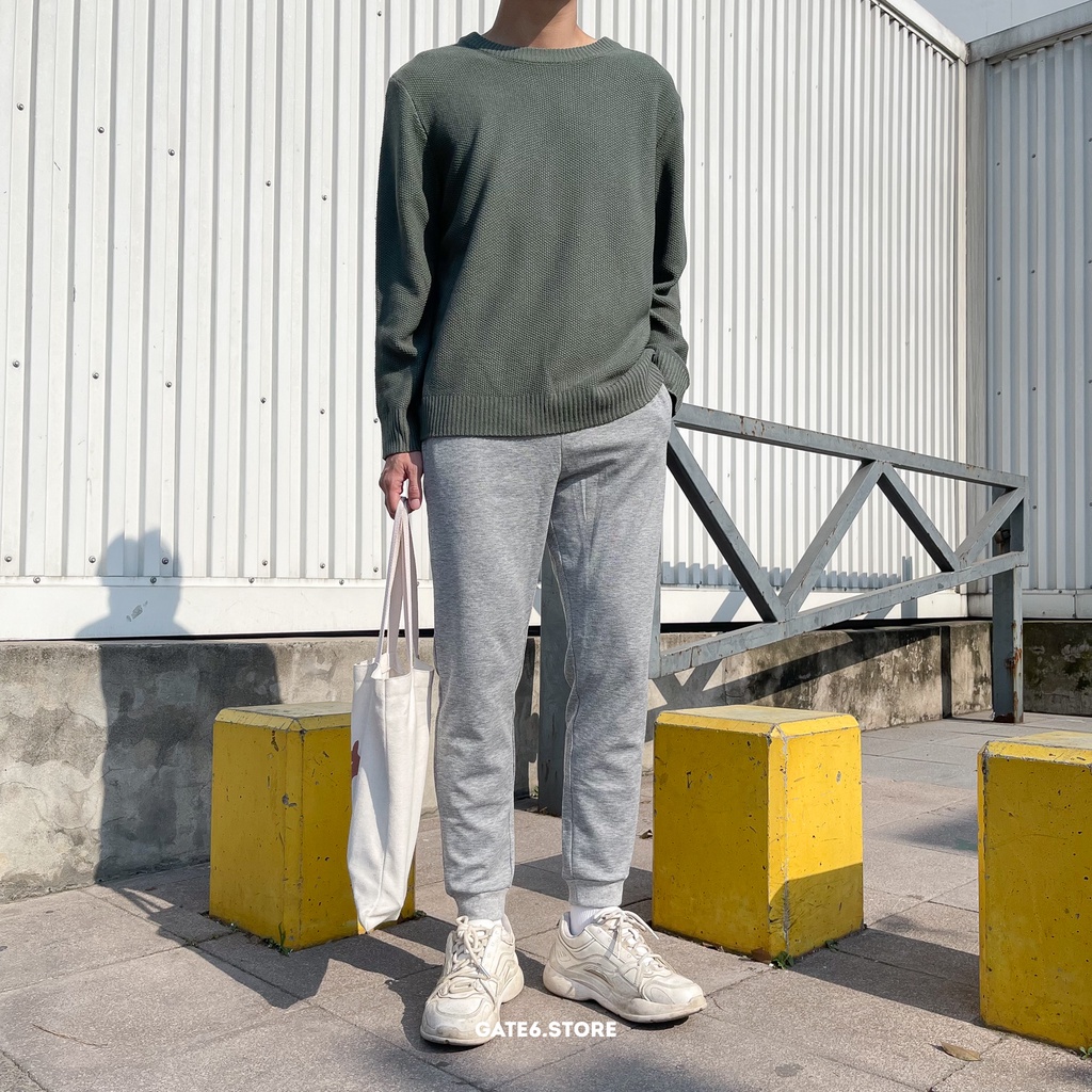 Quần Jogger Nam BT, quần nỉ thể thao Unisex vải vân hạt pique co giãn dáng regular fit Hàn Quốc GATE6 - 4727