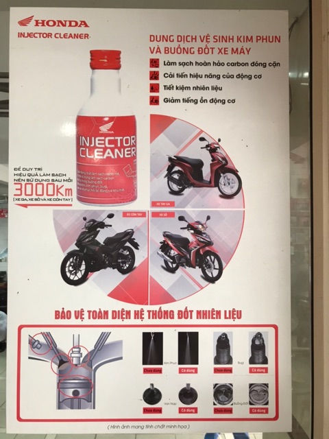 DUNG DỊCH HONDA INJECTOR CLEANER VỆ SINH KIM PHUN BUỒNG ĐỐT