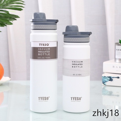 Bình nước cách nhiệt 530ml/ 750ml bằng thép không gỉ 5 màu tùy chọn