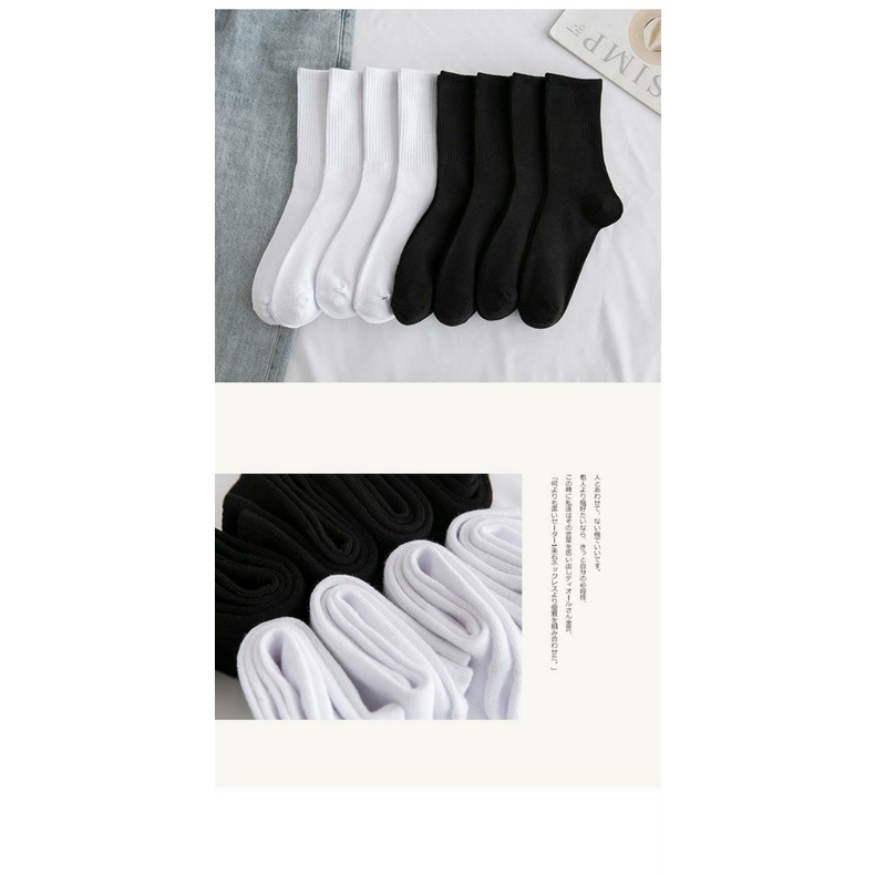 Tất Thể Thao Cao Cổ Trơn  cao Unisex