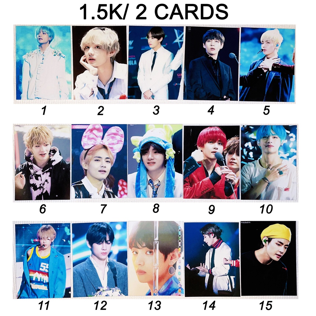 Sale set card V BTS