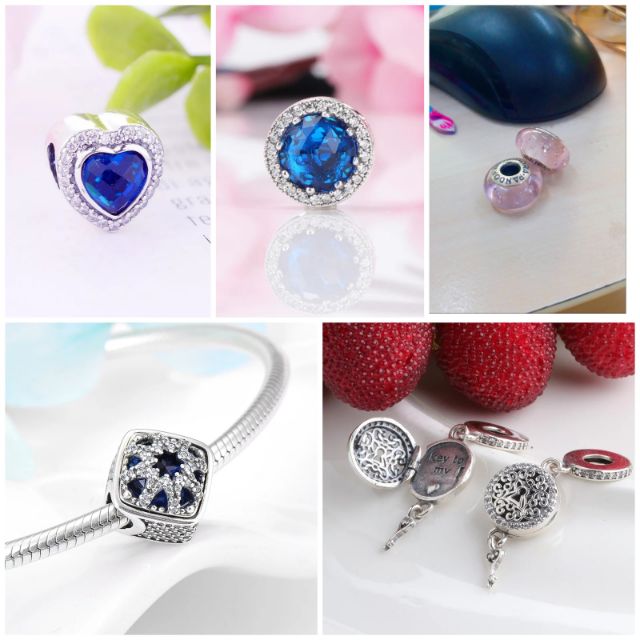 Set 6 Hạt phụ kiện bằng Bạc