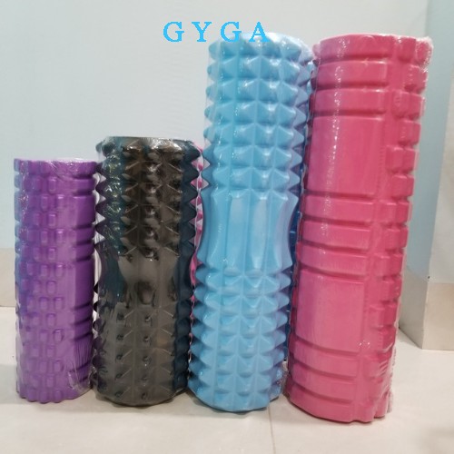 Con lăn massage yoga giãn cơ Foam Roller thể thao có gai cao cấp GYGA