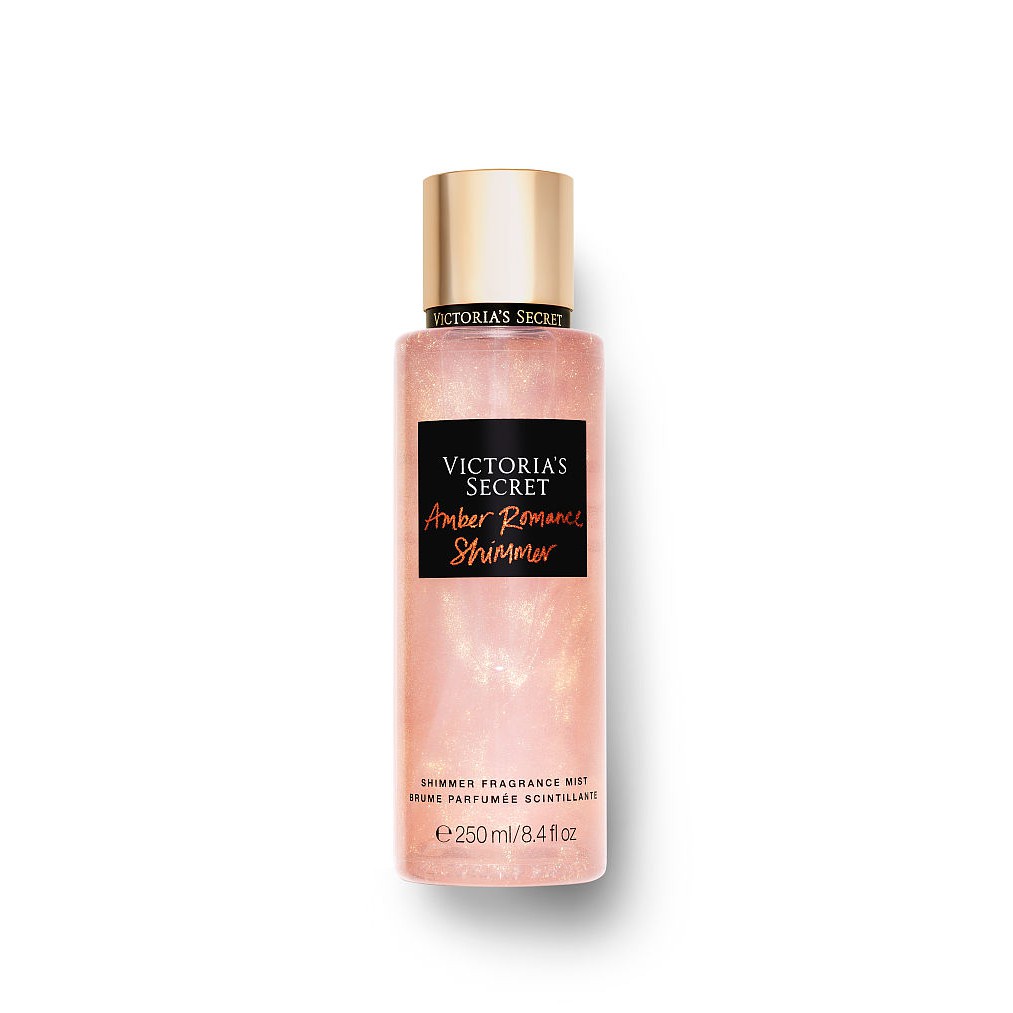 Xịt thơm nhũ Victoria's Secret Amber Romance Shimmer 250ml