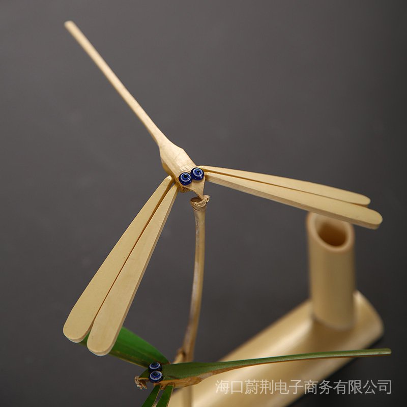 Đồ Chơi Chim Chuồn Chuồn Cân Bằng Bằng Gỗ Tre Trang Trí Thủ Công Sáng Tạo