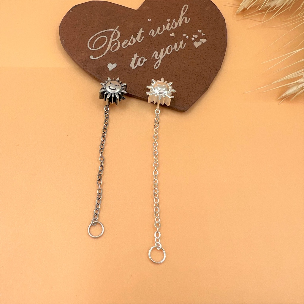 Dây chờ bạc 925 nối charm hình mặt trăng mặt trời - Charm Bạc 925 - Mã CA795 CA796 CB411 CB412