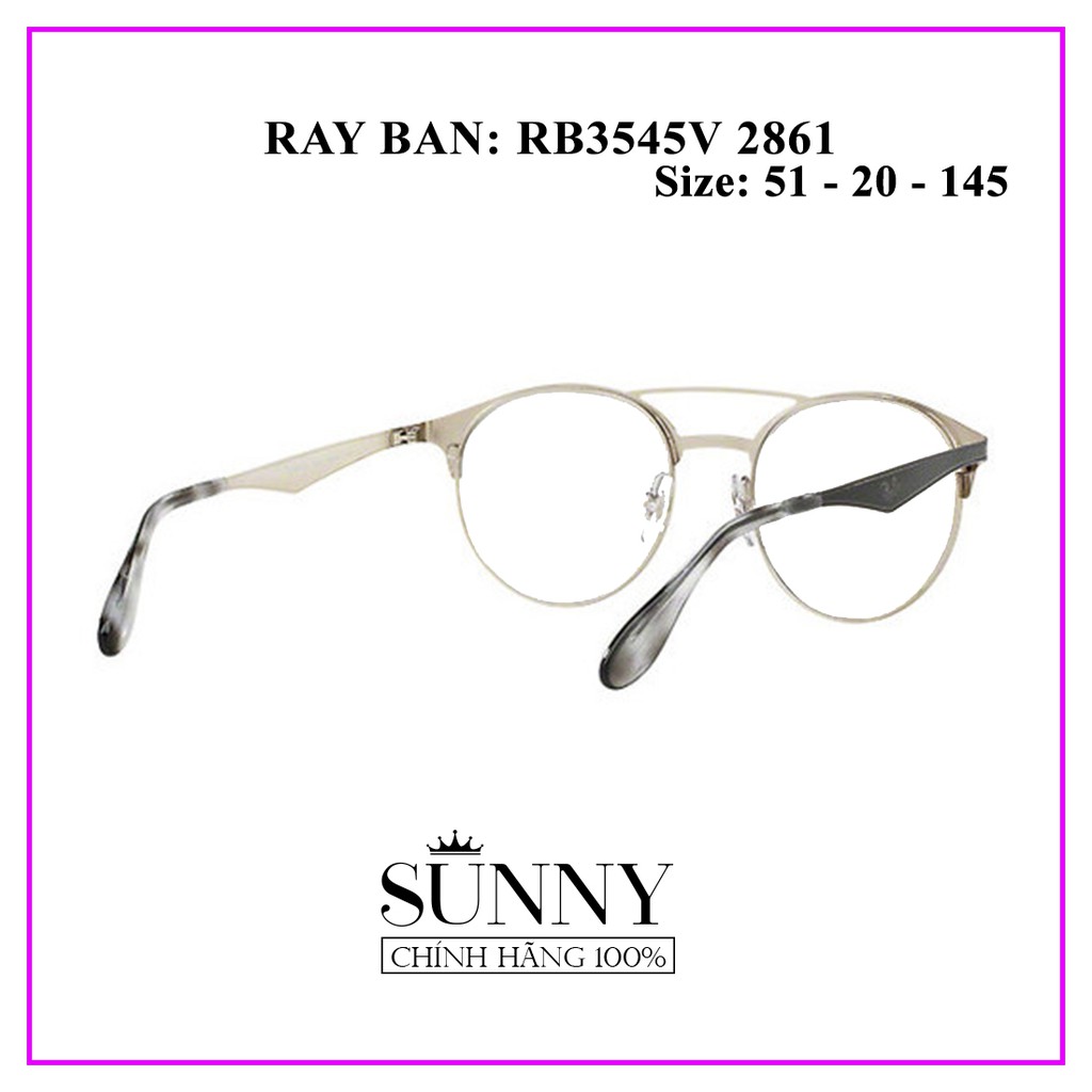 Gọng kính Rayban RB3545 2861 - sp chính hãng kèm tem chống hàng giả của bộ công an, thiết kế dễ đeo bảo vệ mắt