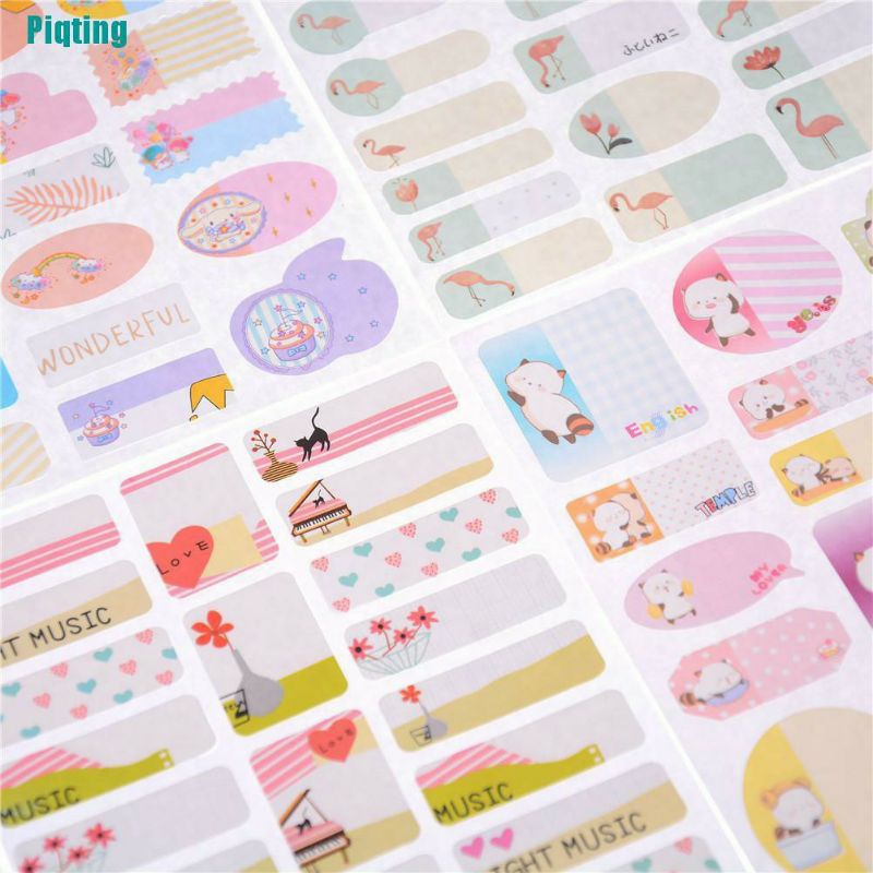 Tấm Nhiều Miếng Name Sticker Dán Nhãn Vở sách Mini