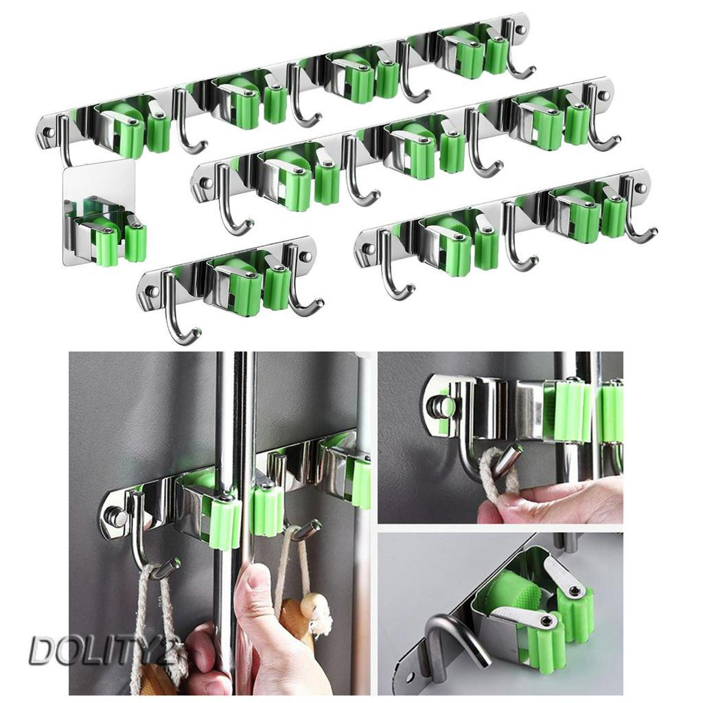 [Dolity2] Giá Đỡ Cây Lau Nhà Gắn Tường Bằng Thép Không Gỉ # 1