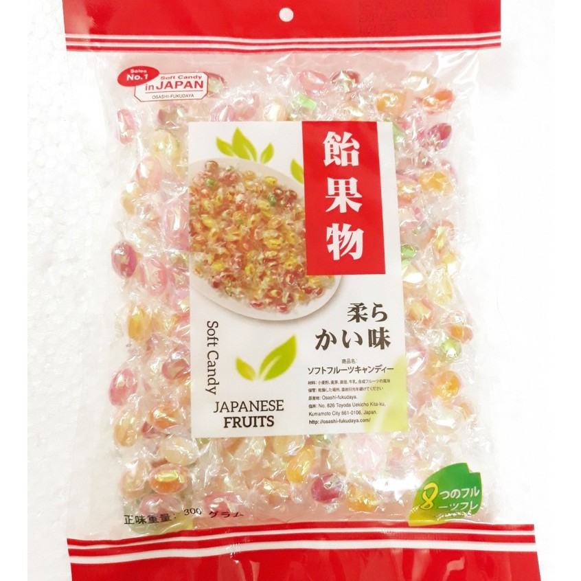 KẸO MỀM KIM CƯƠNG NHÂN TRÁI CÂY 8 VỊ NHẬT BẢN GÓI 200G 300G