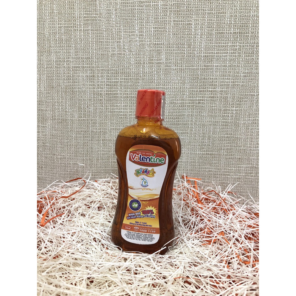 Nước Súc Miệng Trẻ Em Valentine Kiddy 250ml [RẺ VÔ ĐỊCH] Đánh Bay Nhiệt Miệng,Hôi Miệng,Ngừa Sâu Răng,Viêm Lợi