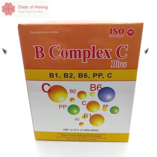 B Complex C Plus - Bổ Sung Vitamin B1 B2 B6 PP C - Giúp Tăng Cường Sức Khỏe Hiệu Quả
