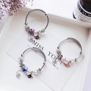 Vòng Sliver [ Bạc] Sẵn Charm