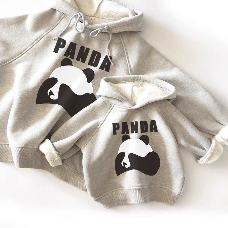 Áo Hoodie In Hình Gấu Trúc Hoạt Hình Thời Trang Thu Đông Cho Mẹ Và Bé