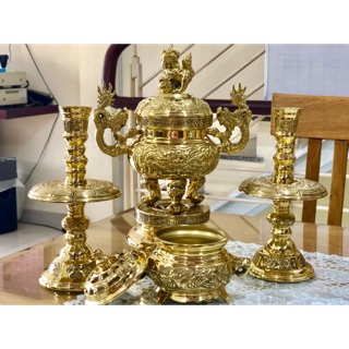 BỘ ĐỈNH BẰNG ĐỒNG CAO 28cm