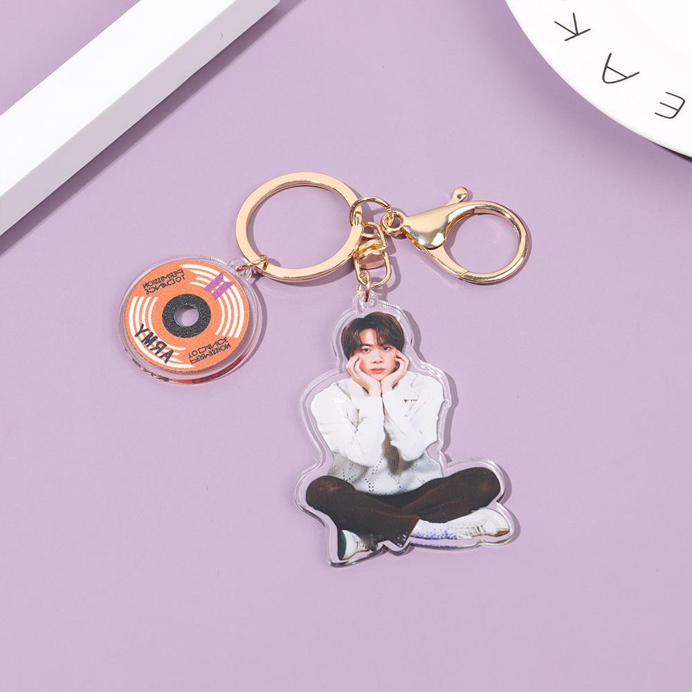 Móc Khóa Acrylic Trong Suốt In Hình Các Nhân Vật Nhóm Nhạc Bangtan Boys Đa Năng