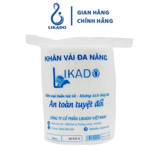 [Mã FMCGMALL - 10% đơn 250K] [LIKADO] Khăn vải khô đa năng Likado cuộn tròn 500g kích thước(18x22cm)