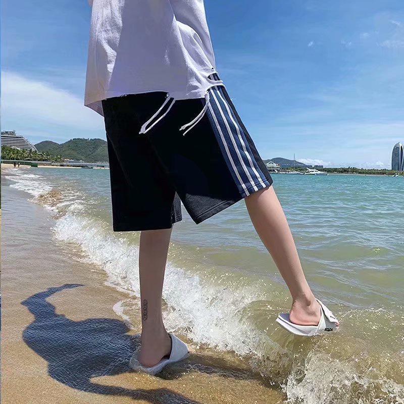 Quần  short thể thao ống rộng họa tiết kẻ sọc thời trang dành cho nam quần đùi thể thao nam  bóng rổ quần dài nam thể thao  quần đi biển quần đá bóng  quần short đen tiếng nhật big size simple