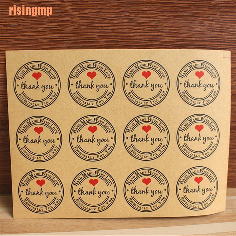 Set 12 / 60 / 120 Sticker In Chữ Thank You 38mm