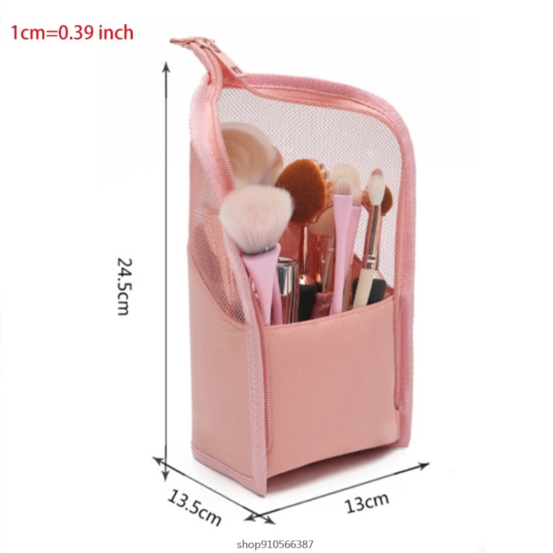 Túi Lưới Đựng Cọ Trang Điểm Thiết Kế Đơn Giản Chống Nước Tiện Dụng