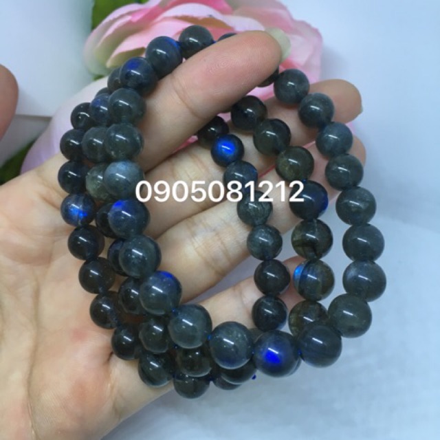 Đá xà cừ Labradorite ánh sáng xanh cầu vồng