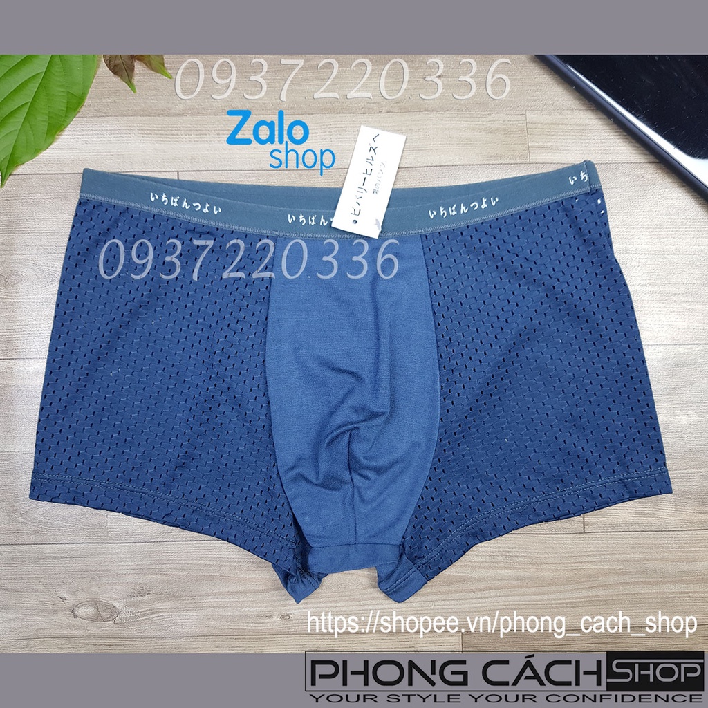 COMBO 2 Quần boxer nam thun lạnh thông hơi - Hàng VNXK Nhật, chất lượng cao 2xBXTH