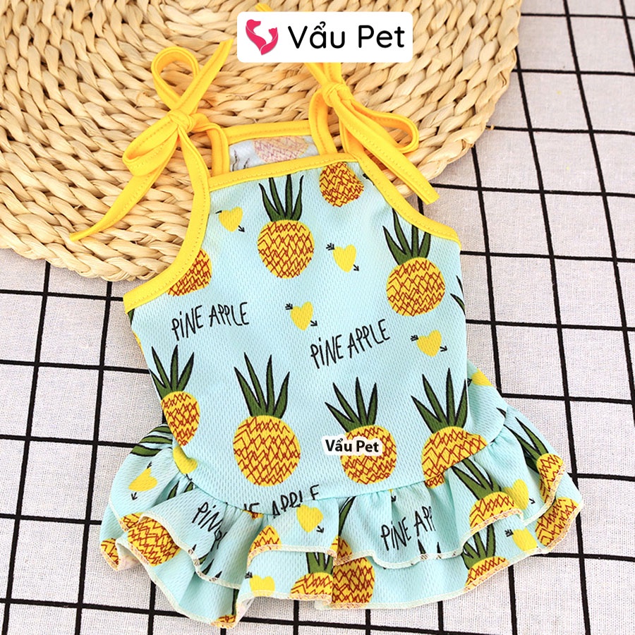 Áo cho chó mèo hình hoa quả - Quần áo cho chó poodle, con, lớn, mèo, thú cưng Vẩu Pet Shop