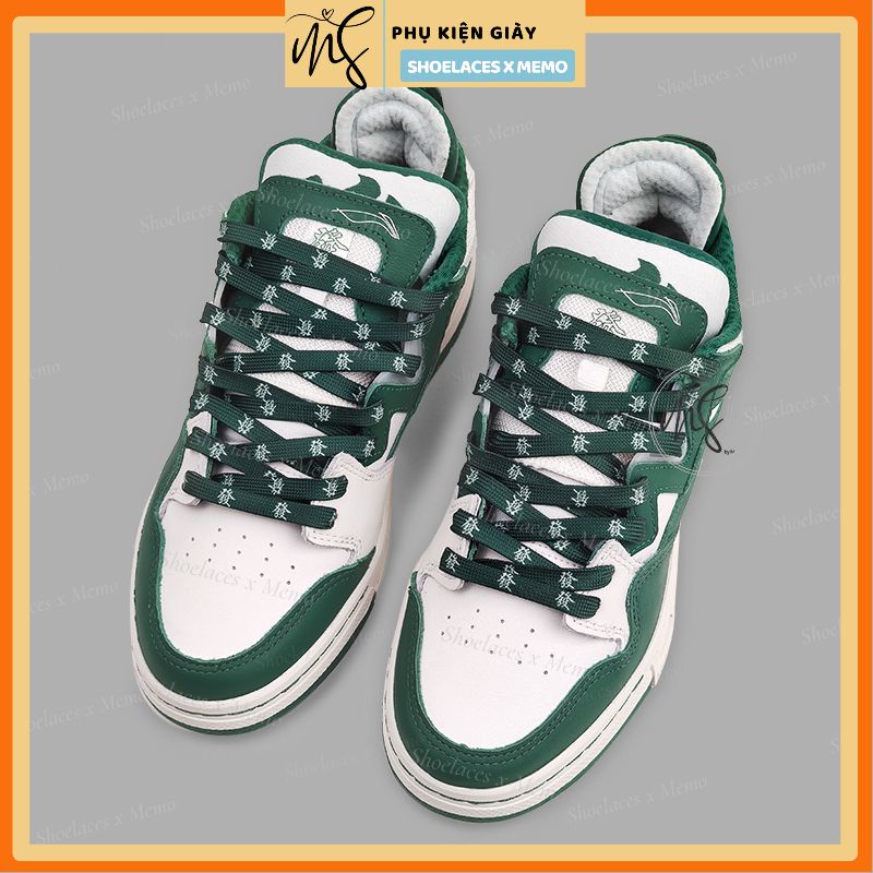 Dây Giày Custom Nike Dunk Low Disrupt 2 ‘Malachite’- Dây Giày Hoạ Tiết Màu Xanh Lá Memolaces