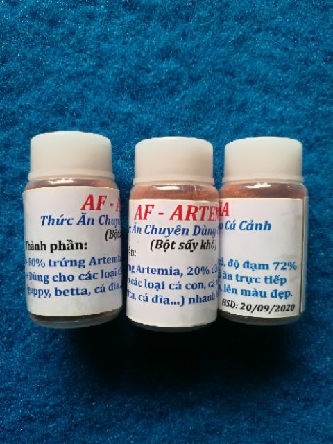 Artemia Đào Sỹ Nguyên Bột Sấy Khô - Thức Ăn  Cho Cá Con Cá Nhỏ Ăn Ngay Không Cần Ấp