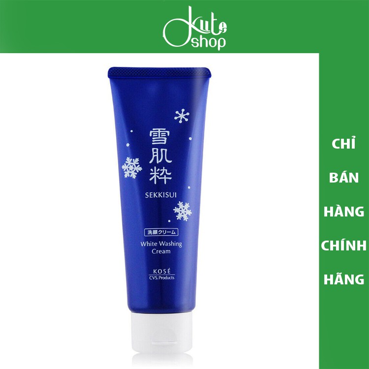 Sữa rửa mặt trắng da Kose Sekkisui White Washsing Cream 120g