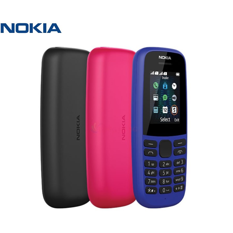 Điện thoại Nokia giá rẻ - Nokia 105 2019 2SIM - Có pin sạc - Hàng công ty