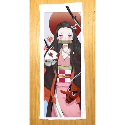 Gối ngủ Kamado nezuko Kimetsu no yaiba dài 40cm x 1m / Gối ôm dài Kamado Nezuko