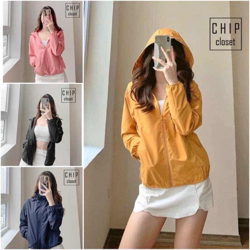 Áo gió nữ chống nước bảng 5 màu | BigBuy360 - bigbuy360.vn
