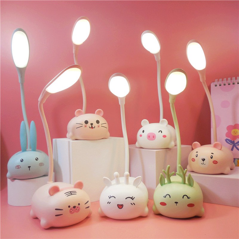 Đèn Led Để Bàn Cute Sạc Pin/Giao Ngẫu Nhiên